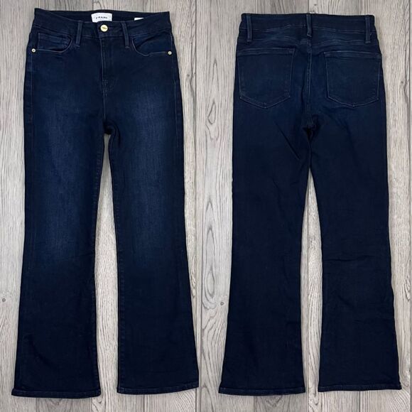 Frame Denim Denim - FRAME Le Crop Mini Bootcut Size 26 Denim Cotton High Rise Retro Vintage 70s Jean